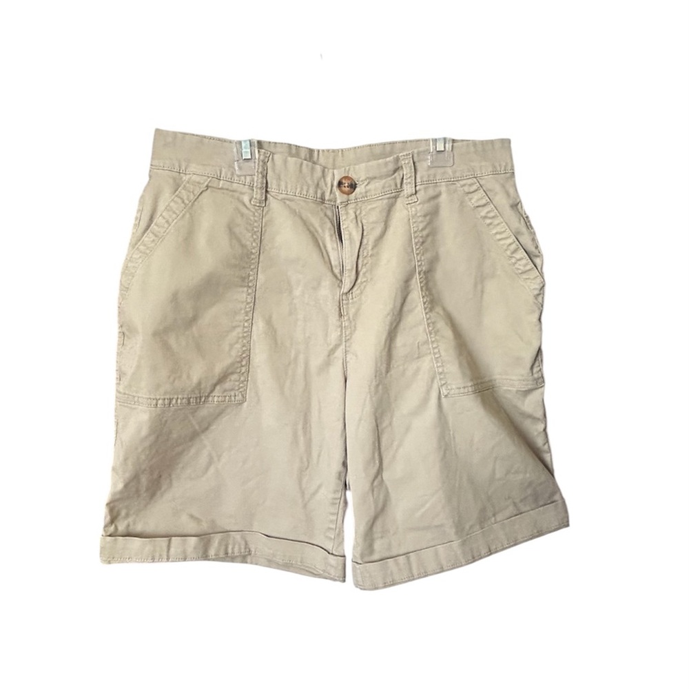 Style & Co Women’s Casual tan Cotton and Spandex Shorts, Sz 12 🔥